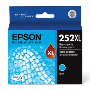 Epson 252XL T252XL220 Original Cyan Ink Cartridge High Yield