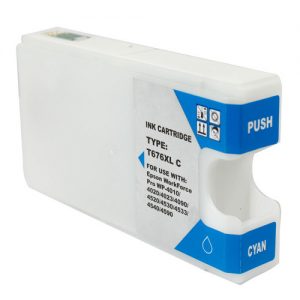 Epson 676XL T676XL220 Compatible Cyan Ink Cartridge Pigment