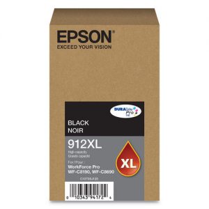 Epson 912XL T912XL120 Original Black Ink Cartridge High Yield