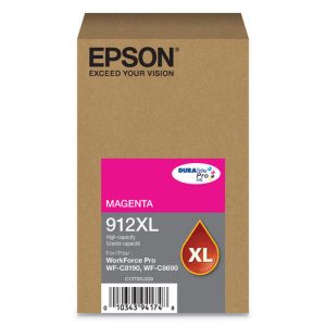 Epson 912XL T912XL320 Original Magenta Ink Cartridge High Yield