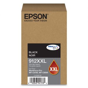 Epson 912XXL T912XXL120 Original Black Ink Cartridge Extra High Yield