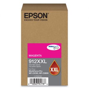 Epson 912XXL T912XXL320 Original Magenta Ink Cartridge Extra High Yield