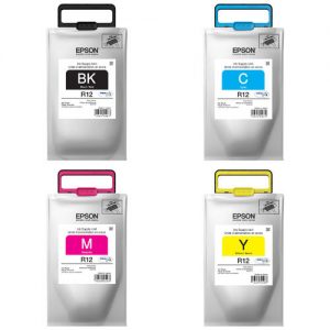 Epson R12 TR12 Original Durabrite Ultra Ink Pack Combo BK/C/M/Y