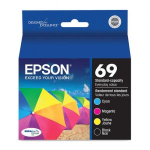 Epson T069120-BCS Original Black and Color Ink Cartridge Combo BK/C/M/Y