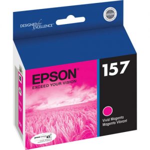 Epson T157320 Original Vivid Magenta Ink Cartridge for Epson Stylus Photo R3000 Printer