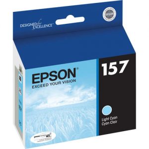 Epson T157520 Original Light Cyan Ink Cartridge for Epson Stylus Photo R3000 Printer