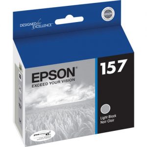 Epson T157720 Original Light Black Ink Cartridge for Epson Stylus Photo R3000 Printer