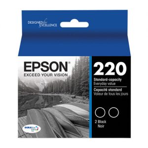 Epson T220120-D2 Original Black Ink Cartridge – Twin Pack