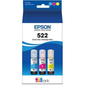 Epson T522 T522520-S Original EcoTank Color Ink Bottle Combo C/M/Y