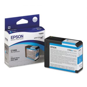 Epson T580200 Original UltraChrome Cyan Ink Cartridge for Stylus Pro 3800 Printer