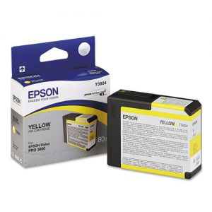 Epson T580400 Original UltraChrome Yellow Ink Cartridge for Stylus Pro 3800 Printer