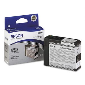 Epson T580800 Original Matte Black UltraChrome Ink Cartridge for Stylus Pro 3800 Printer