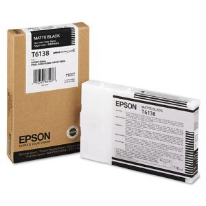 Epson T613800 Original Matte Black Ink Cartridge