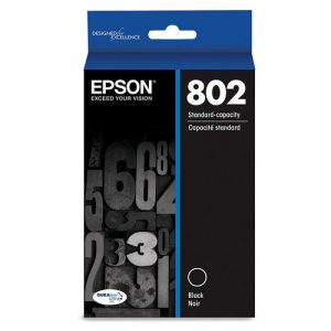 Epson T802 T802120-S Original DURABrite Ultra Black Ink Cartridge