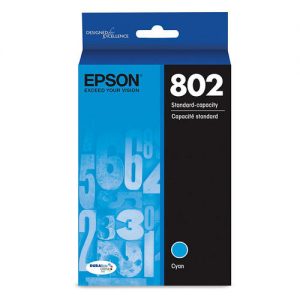 Epson T802 T802220-S Original DURABrite Ultra Cyan Ink Cartridge