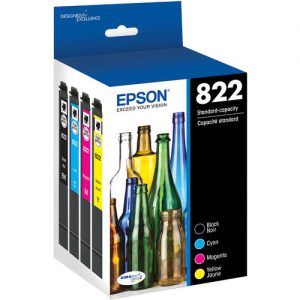 Epson T822 T822120-BCS Original Ink Cartridge Combo BK/C/M/Y