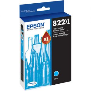 Epson T822XL T822XL220-S Original Cyan Ink Cartridge High Yield